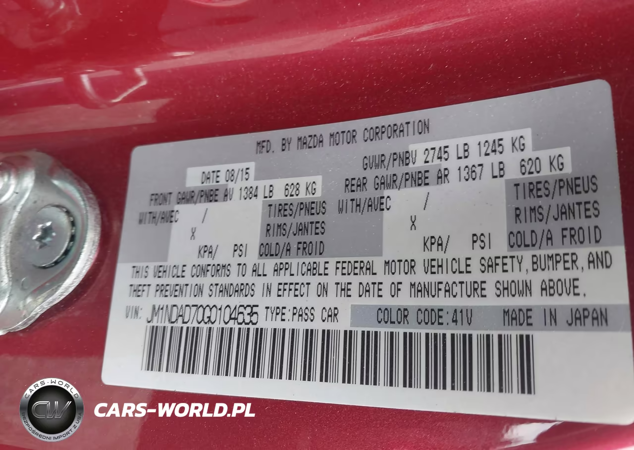 2016 Mazda Mx-5 Miata Grand Touring VIN:JM1NDAD70G0104635 - 9