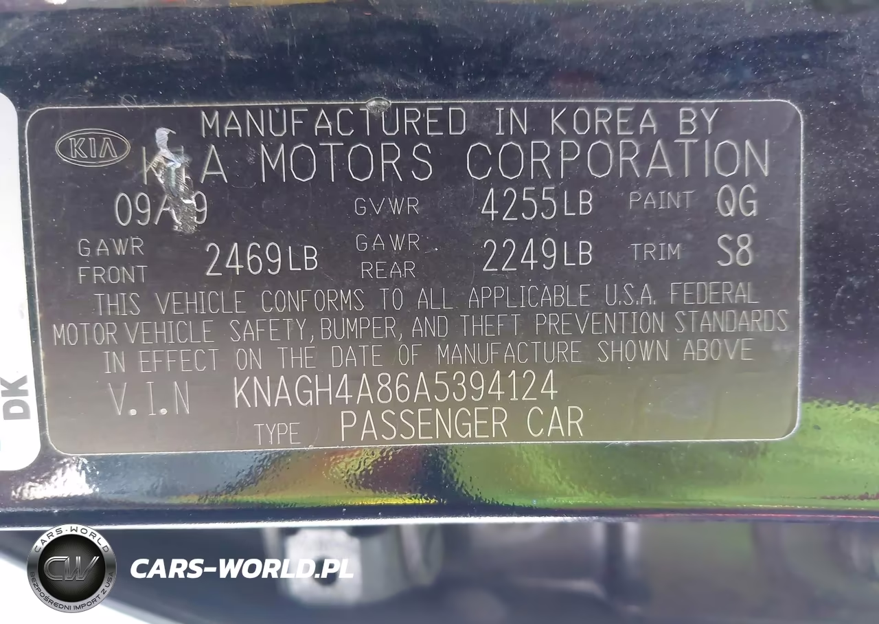2010 Kia Optima Ex VIN:KNAGH4A86A5394124 - 9