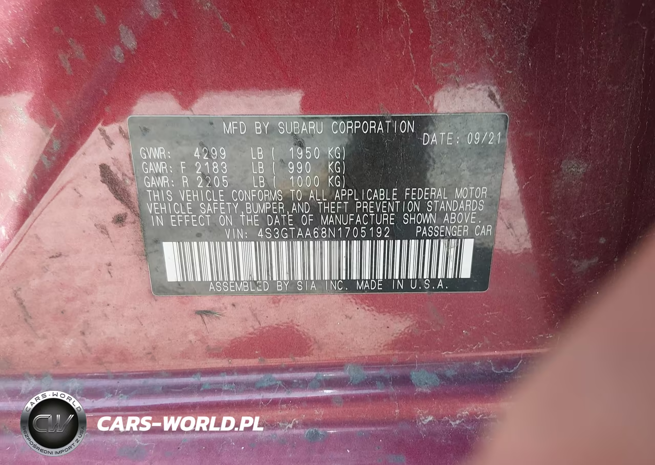 2022 Subaru Impreza Base 5-Door VIN:4S3GTAA68N1705192 - 9