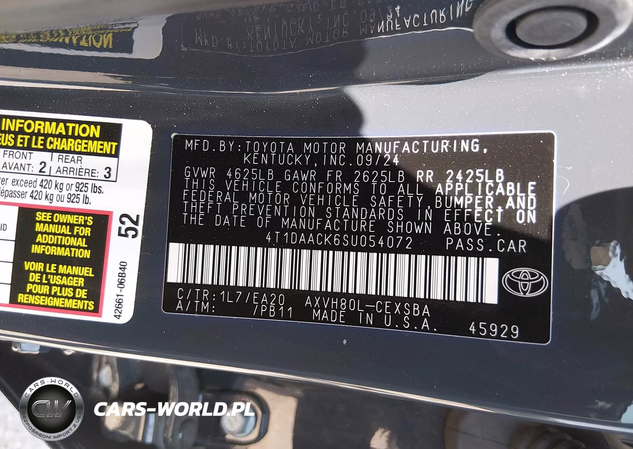 2025 Toyota Camry Se VIN:4T1DAACK6SU054072 - 9