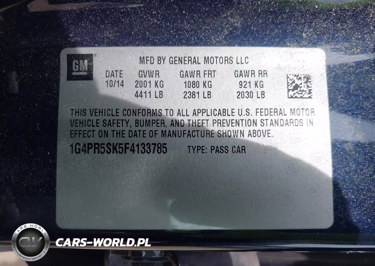 2015 Buick Verano Convenience Group VIN:1G4PR5SK5F4133785 - 9