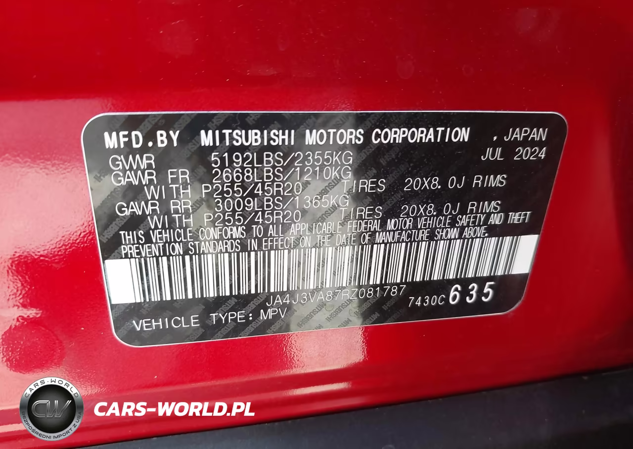 2024 Mitsubishi Outlander Se 2.5 2Wd-Se Black Edition S-Awc-Se Black Edition W-Pano Roof S-Awc VIN:JA4J3VA87RZ081787 - 9