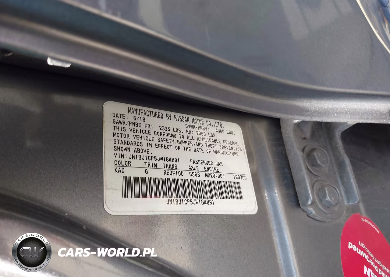 2018 Nissan Rogue Sport Sl VIN:JN1BJ1CP5JW184891 - 9