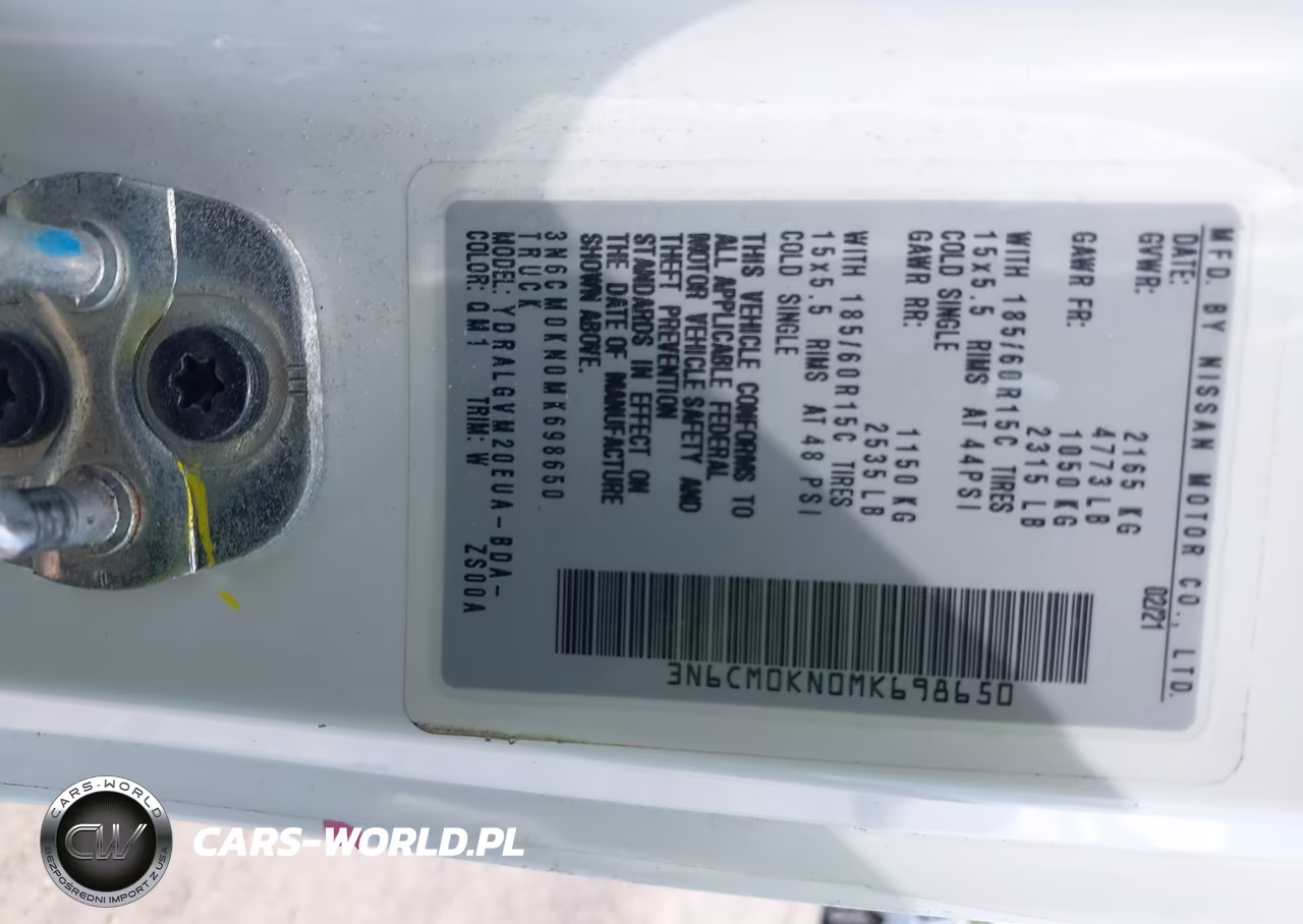 2021 Nissan Nv200 Compact Cargo Sv Xtronic Cvt VIN:3N6CM0KN0MK698650 - 9