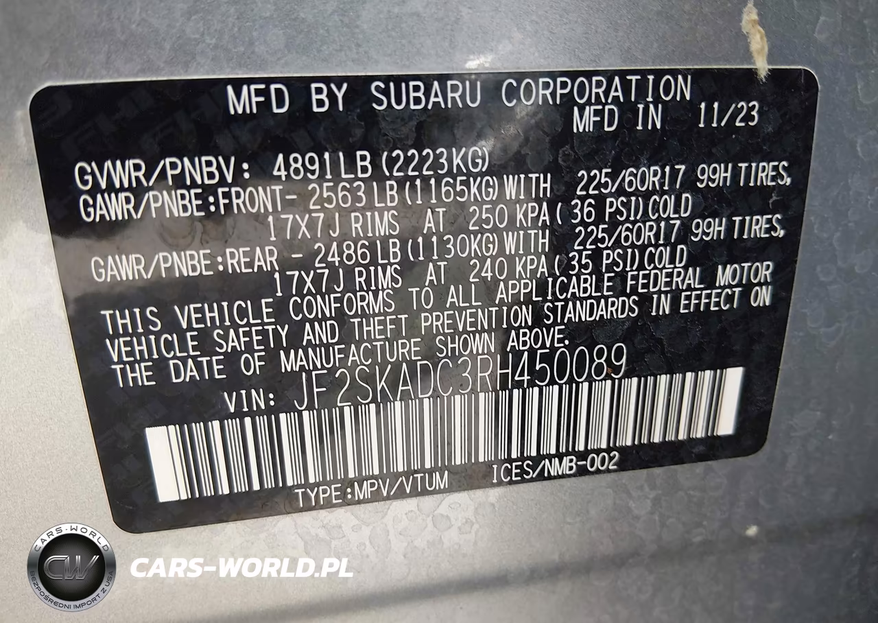 2024 Subaru Forester Premium VIN:JF2SKADC3RH450089 - 9