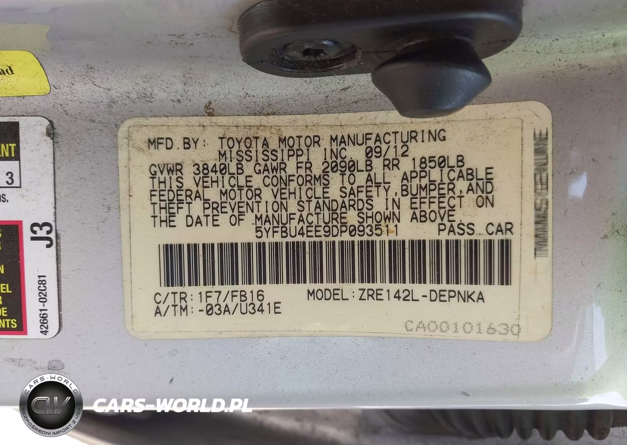 2013 Toyota Corolla Le VIN:5YFBU4EE9DP093511 - 9