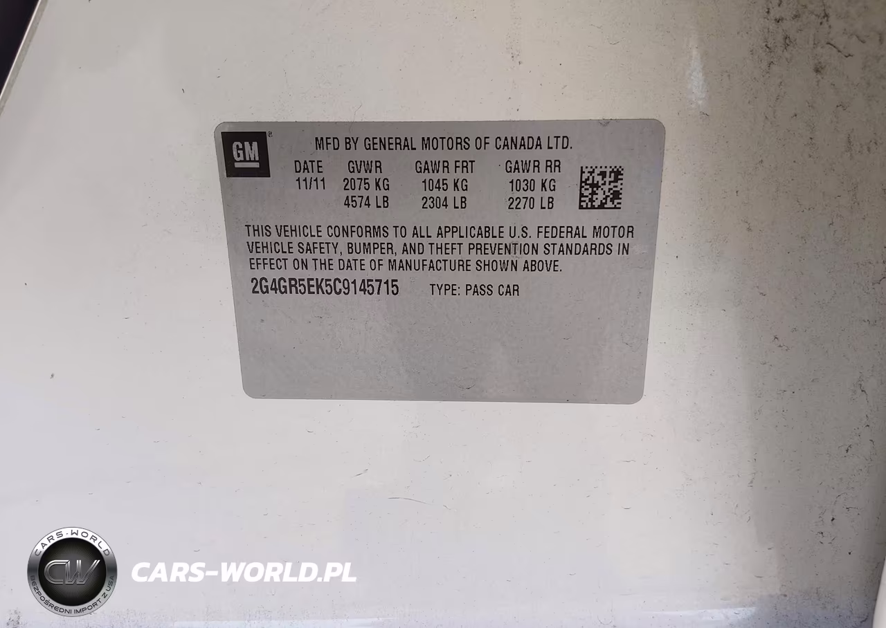 2012 Buick Regal VIN:2G4GR5EK5C9145715 - 9