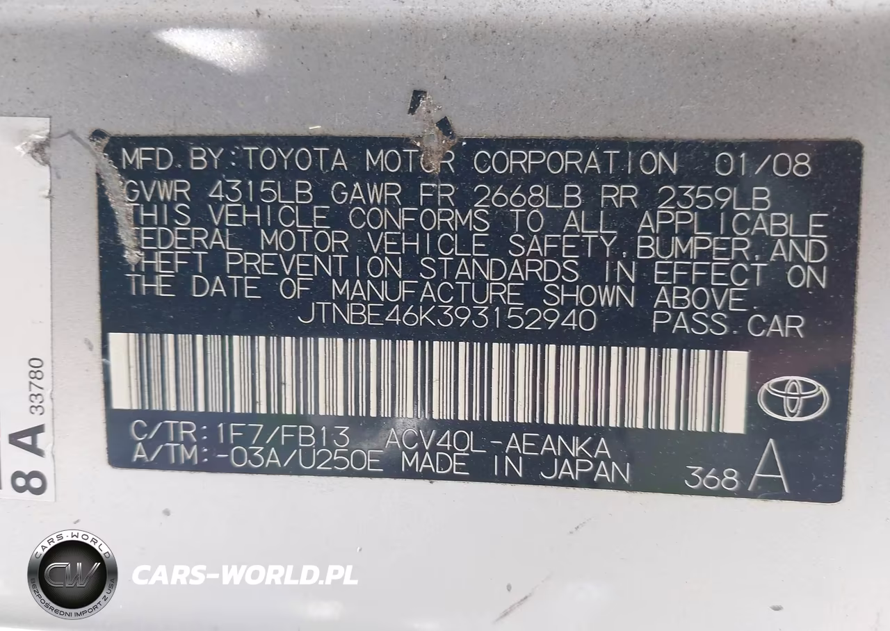 2009 Toyota Camry Le-Se-Xle VIN:JTNBE46K393152940 - 9