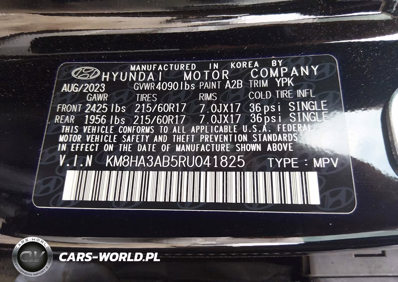 2024 Hyundai Kona Se VIN:KM8HA3AB5RU041825 - 9