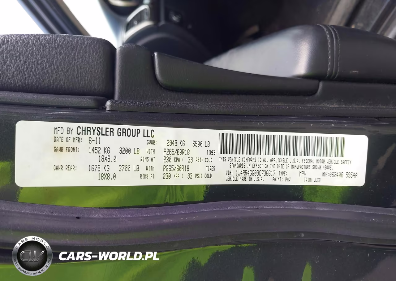 2011 Jeep Grand Cherokee Laredo VIN:1J4RR4GG0BC736617 - 9