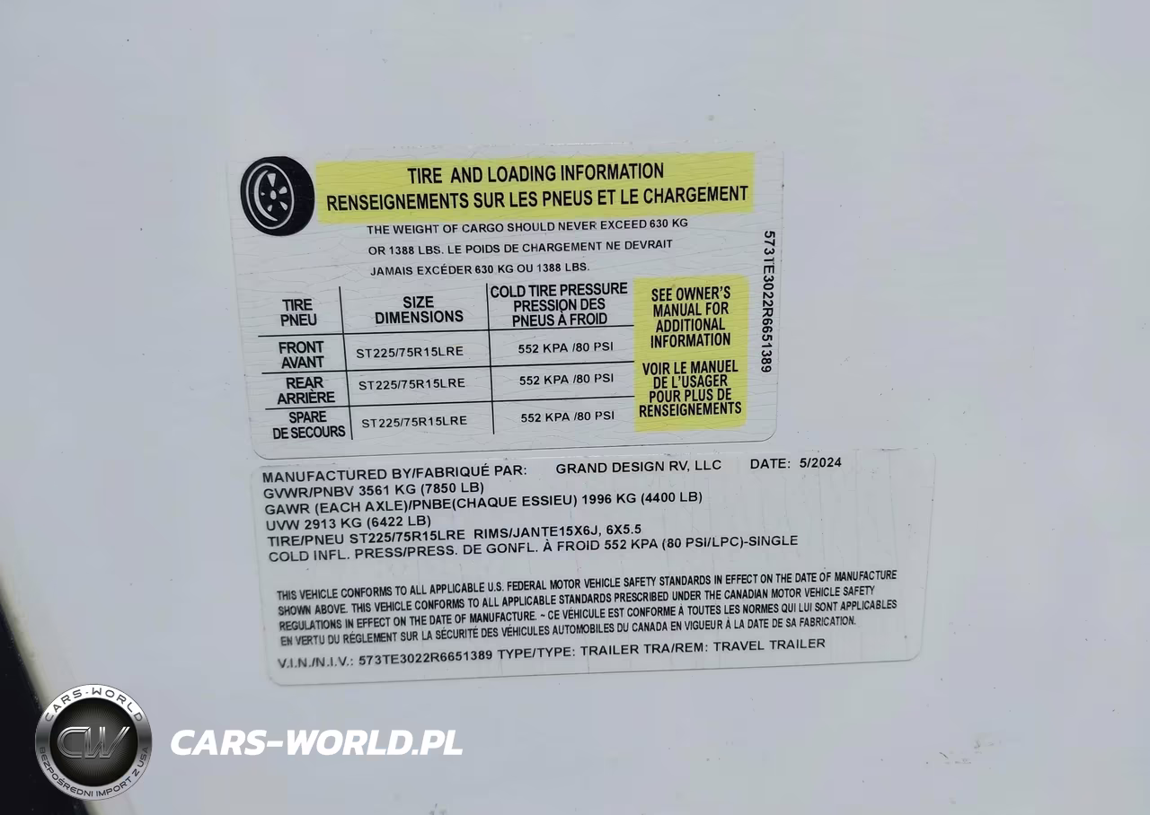 2024 Grand Design Other VIN:573TE3022R6651389 - 9
