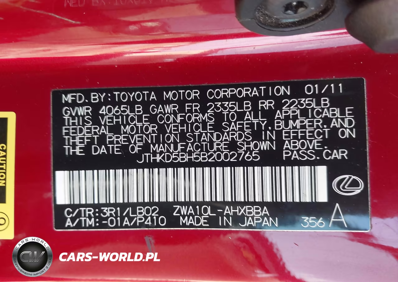 2011 Lexus Ct 200H Premium VIN:JTHKD5BH5B2002765 - 9