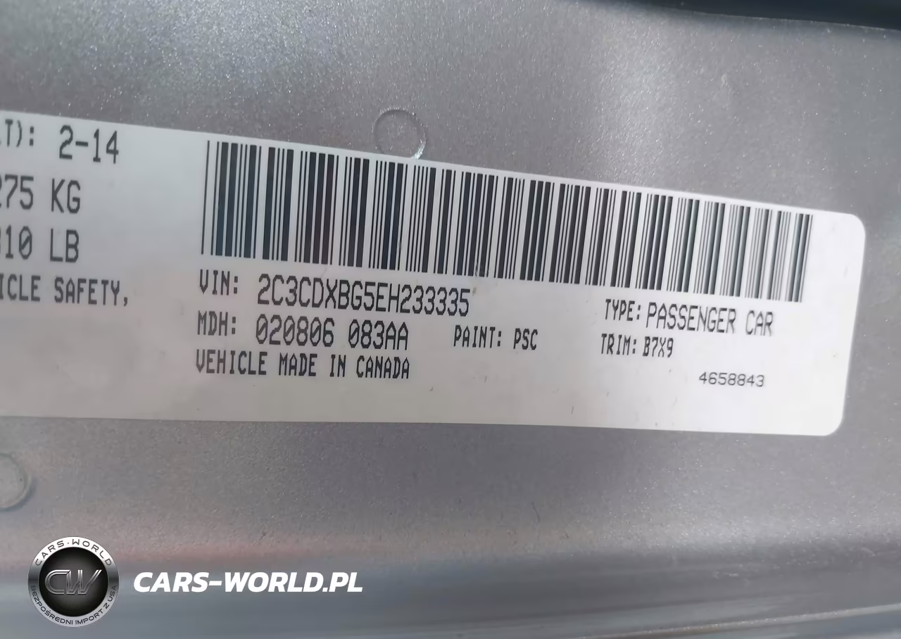 2014 Dodge Charger Se VIN:2C3CDXBG5EH233335 - 9