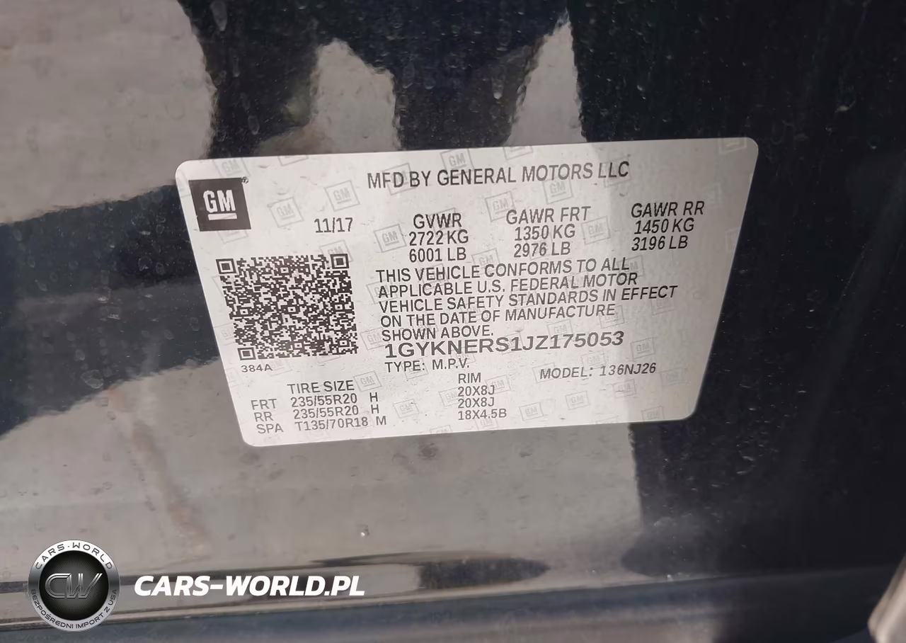 2018 Cadillac Xt5 Premium Luxury VIN:1GYKNERS1JZ175053 - 9