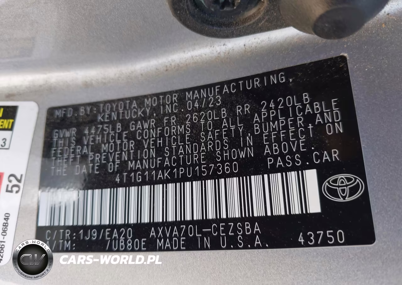2023 Toyota Camry Se VIN:4T1G11AK1PU157360 - 9