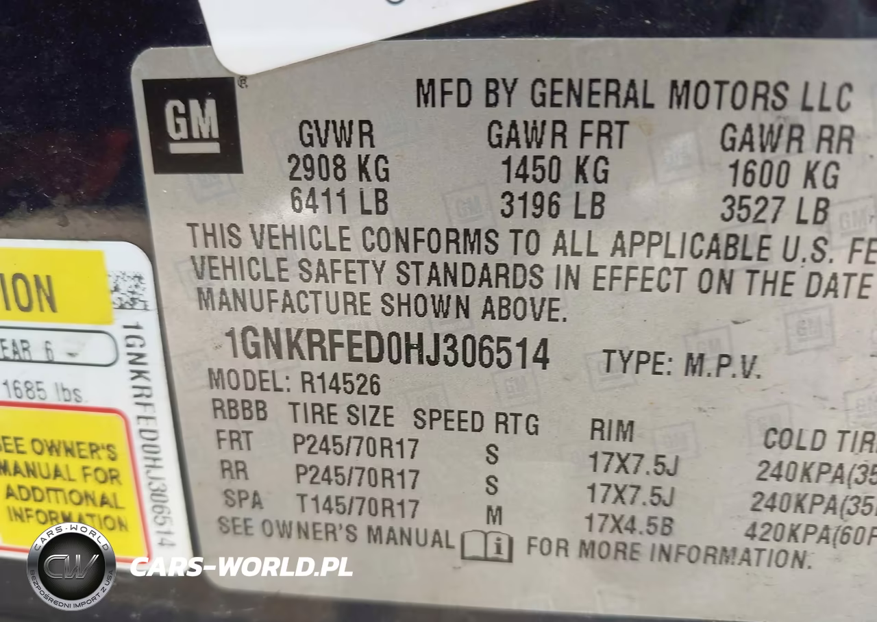 2017 Chevrolet Traverse Ls VIN:1GNKRFED0HJ306514 - 9