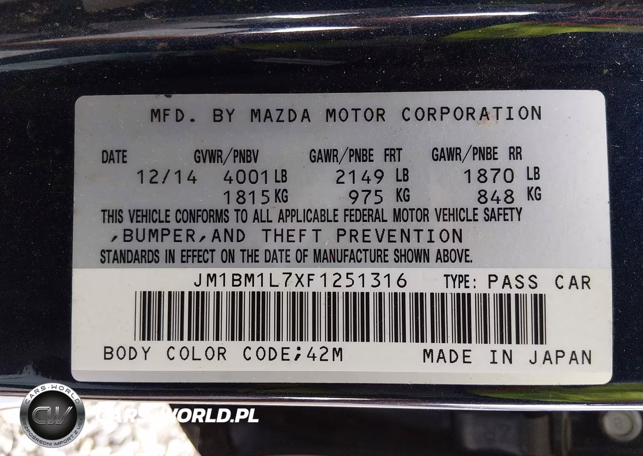 2015 Mazda Mazda3 I Touring VIN:JM1BM1L7XF1251316 - 9