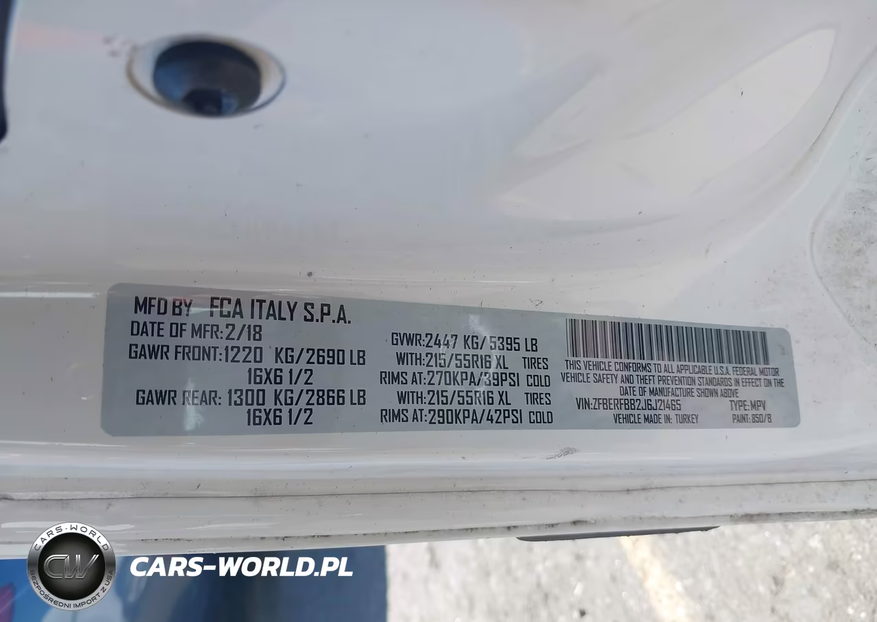 2018 Ram Promaster City Slt VIN:ZFBERFBB2J6J21465 - 9