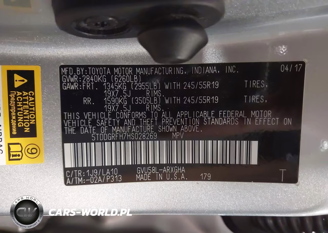 2017 Toyota Highlander Hybrid Limited Platinum VIN:5TDDGRFH7HS028269 - 9