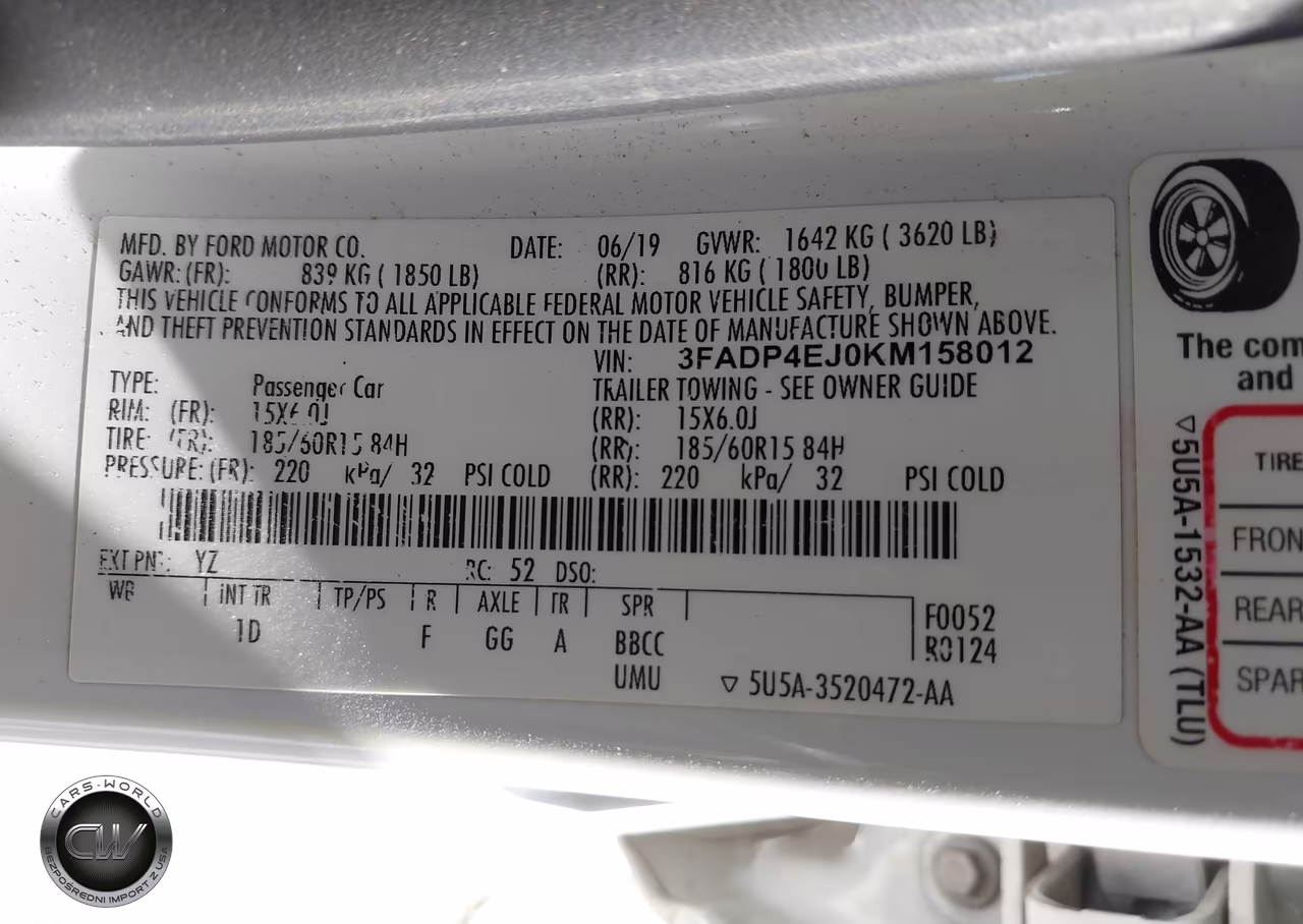 2019 Ford Fiesta Se VIN:3FADP4EJ0KM158012 - 9