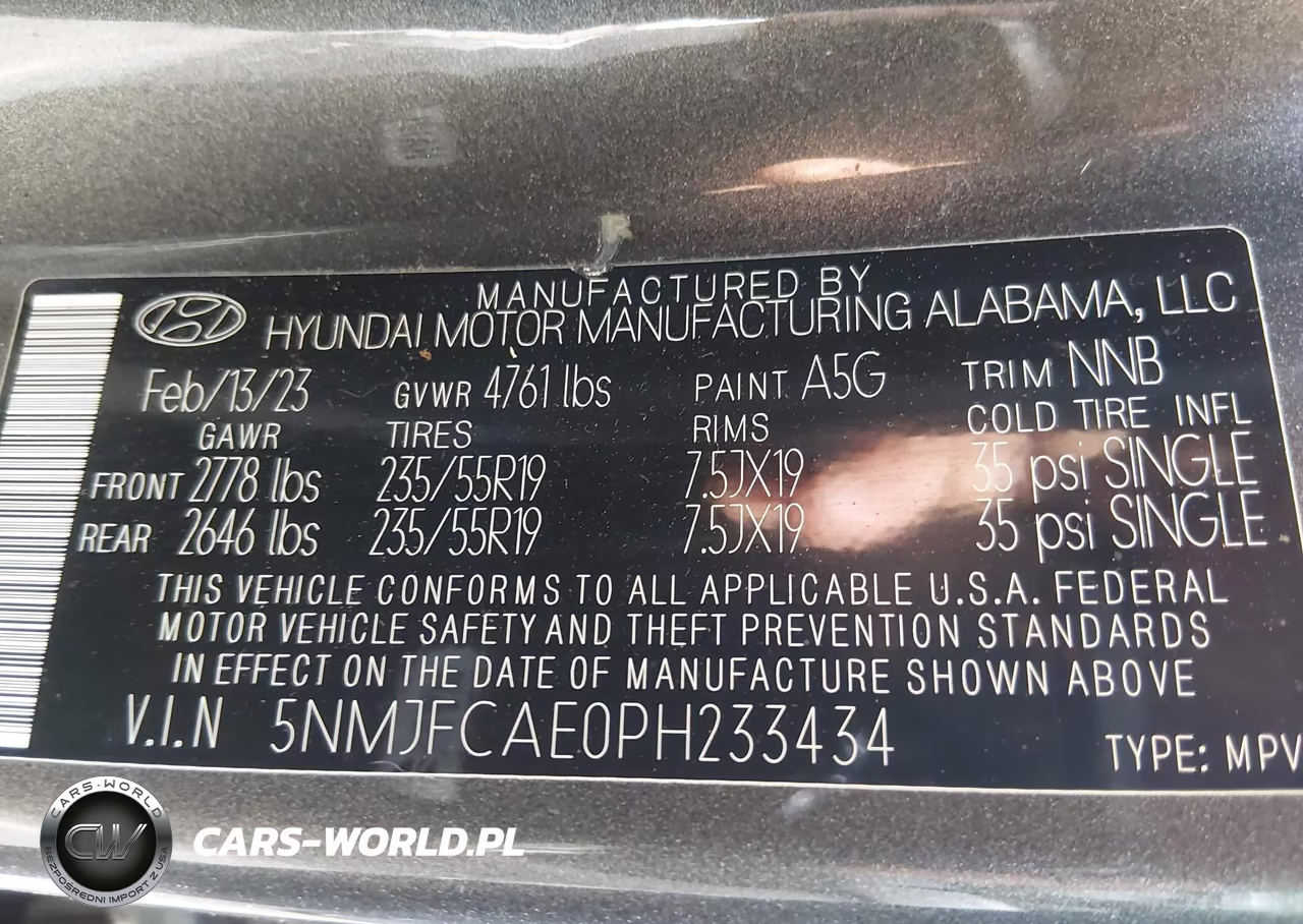 2023 Hyundai Tucson Sel VIN:5NMJFCAE0PH233434 - 9