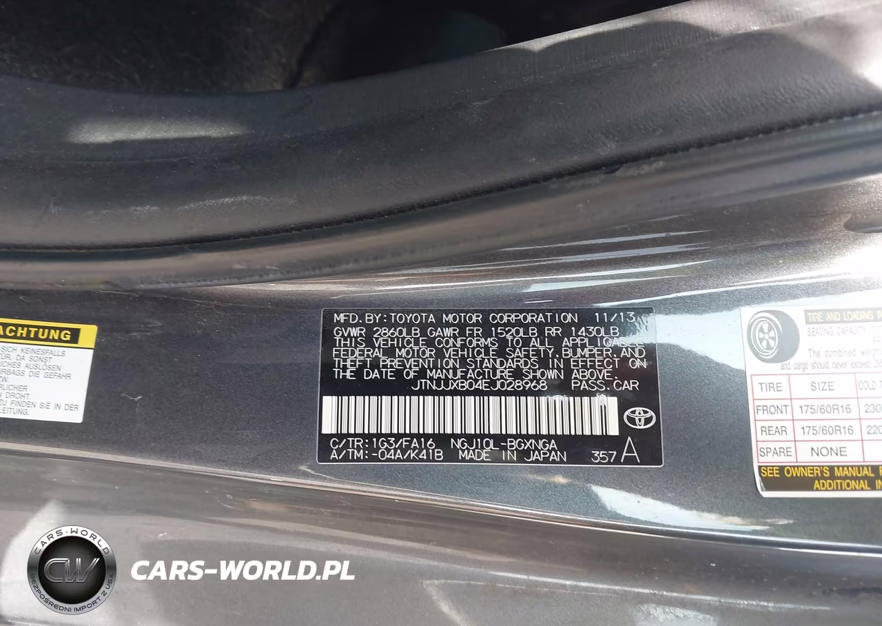 2014 Scion Iq VIN:JTNJJXB04EJ028968 - 9