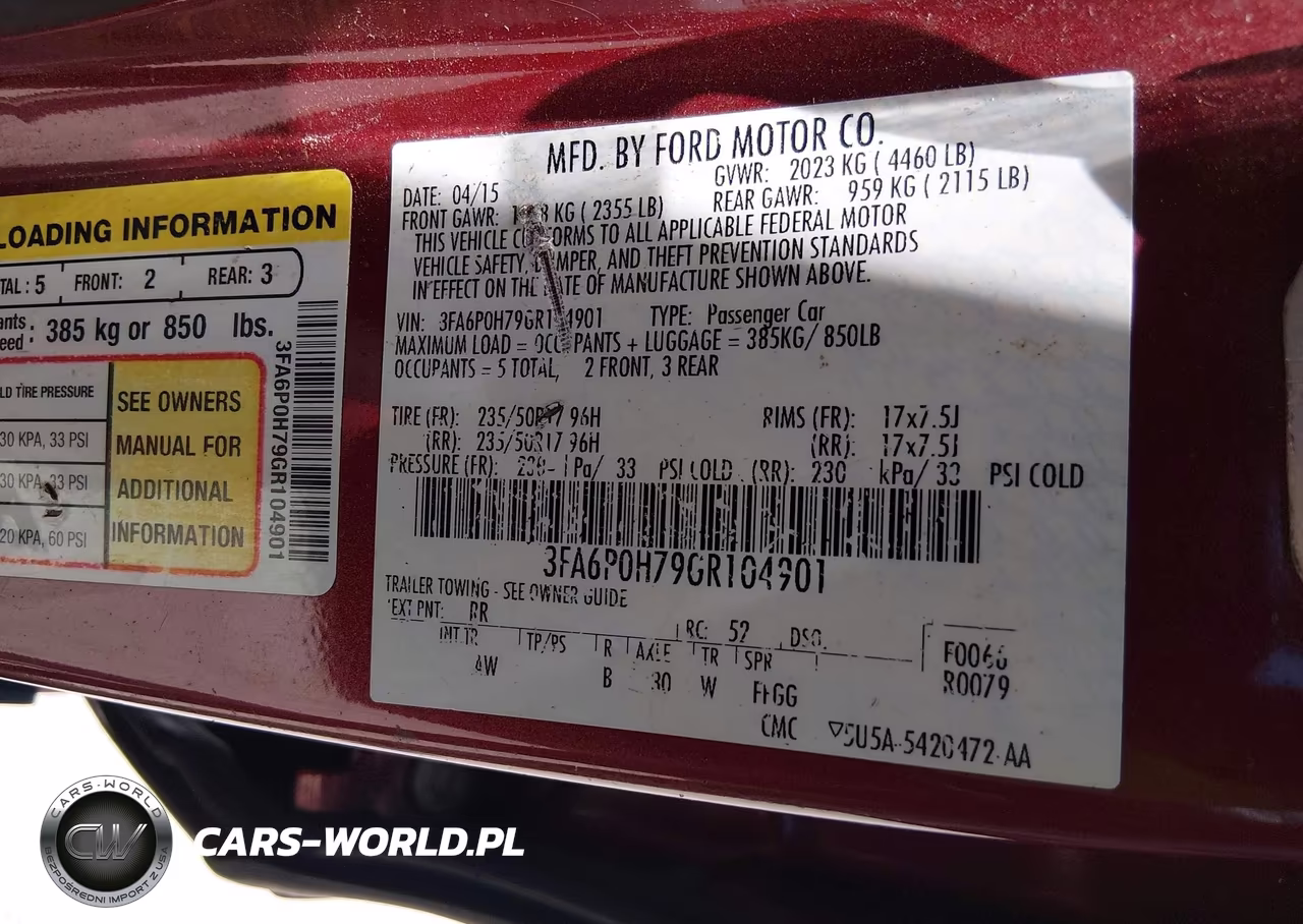 2016 Ford Fusion Se VIN:3FA6P0H79GR104901 - 9