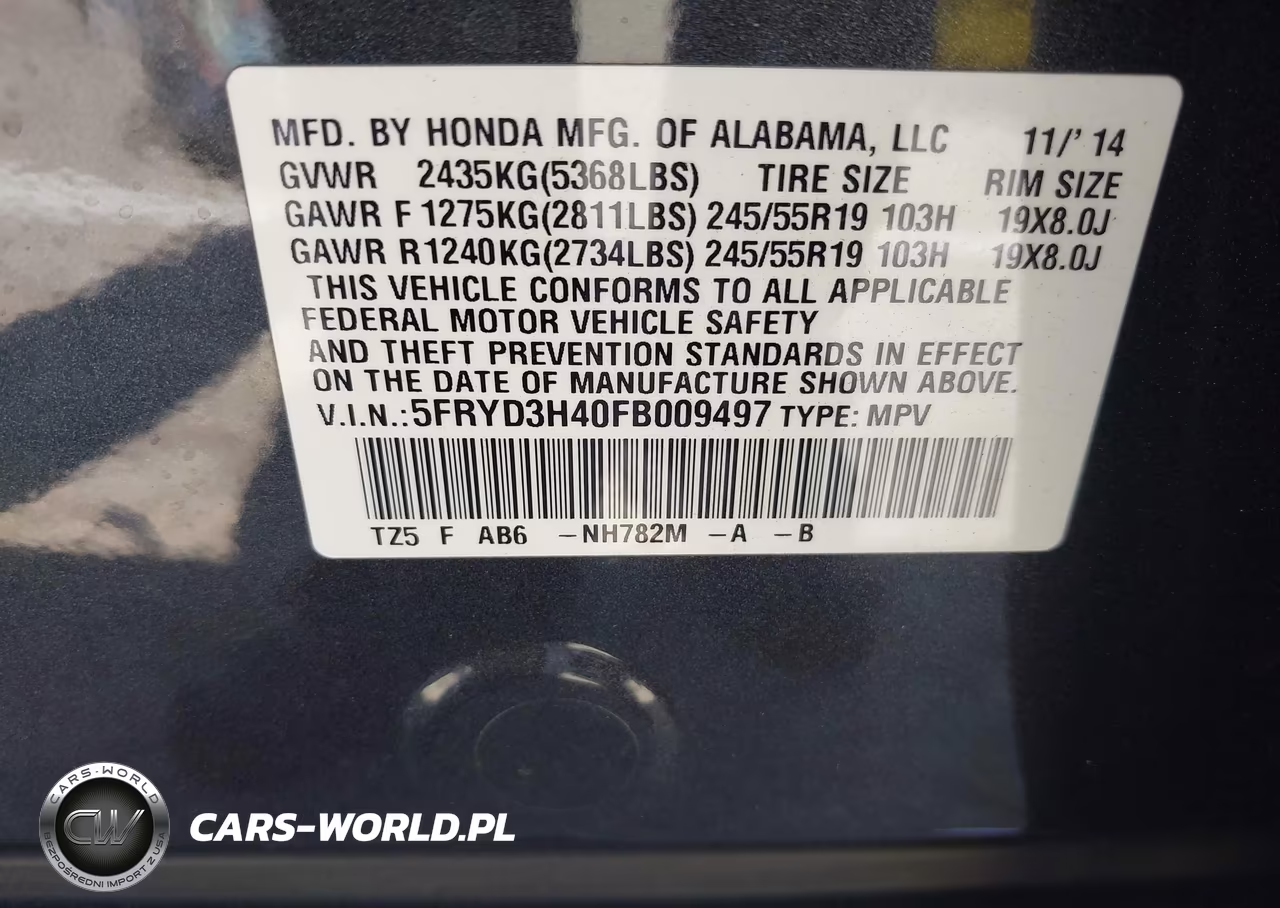 2015 Acura Mdx Technology Package VIN:5FRYD3H40FB009497 - 9