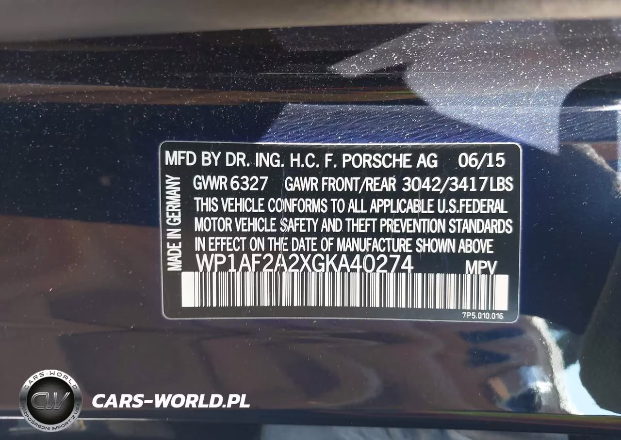 2016 Porsche Cayenne Diesel VIN:WP1AF2A2XGKA40274 - 9
