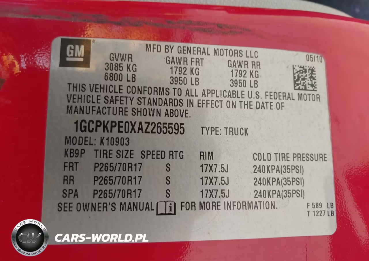 2010 Chevrolet Silverado 1500 Work Truck VIN:1GCPKPE0XAZ265595 - 9