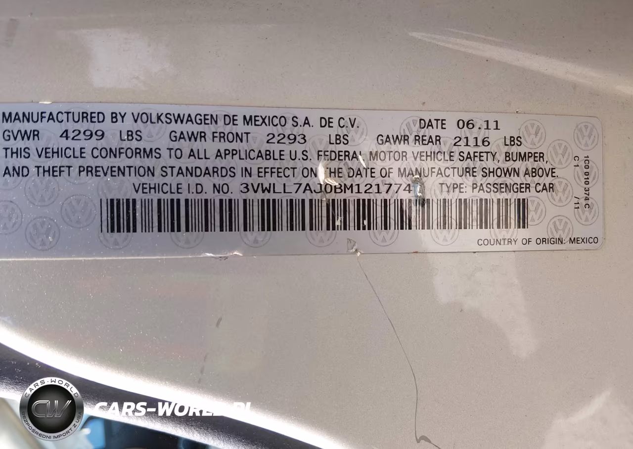 2011 Volkswagen Jetta 2.0L Tdi VIN:3VWLL7AJ0BM121774 - 9