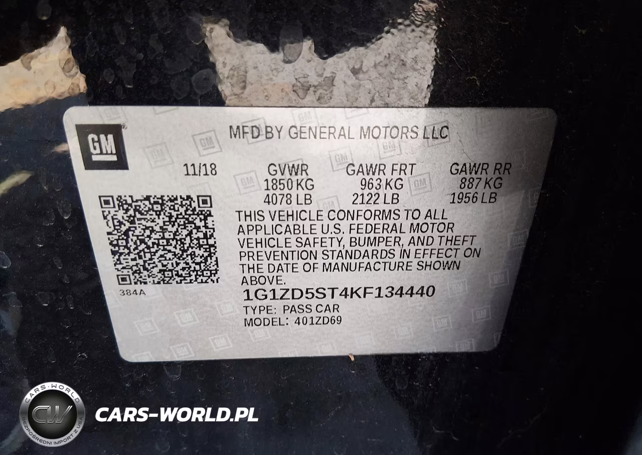 2019 Chevrolet Malibu Lt VIN:1G1ZD5ST4KF134440 - 9