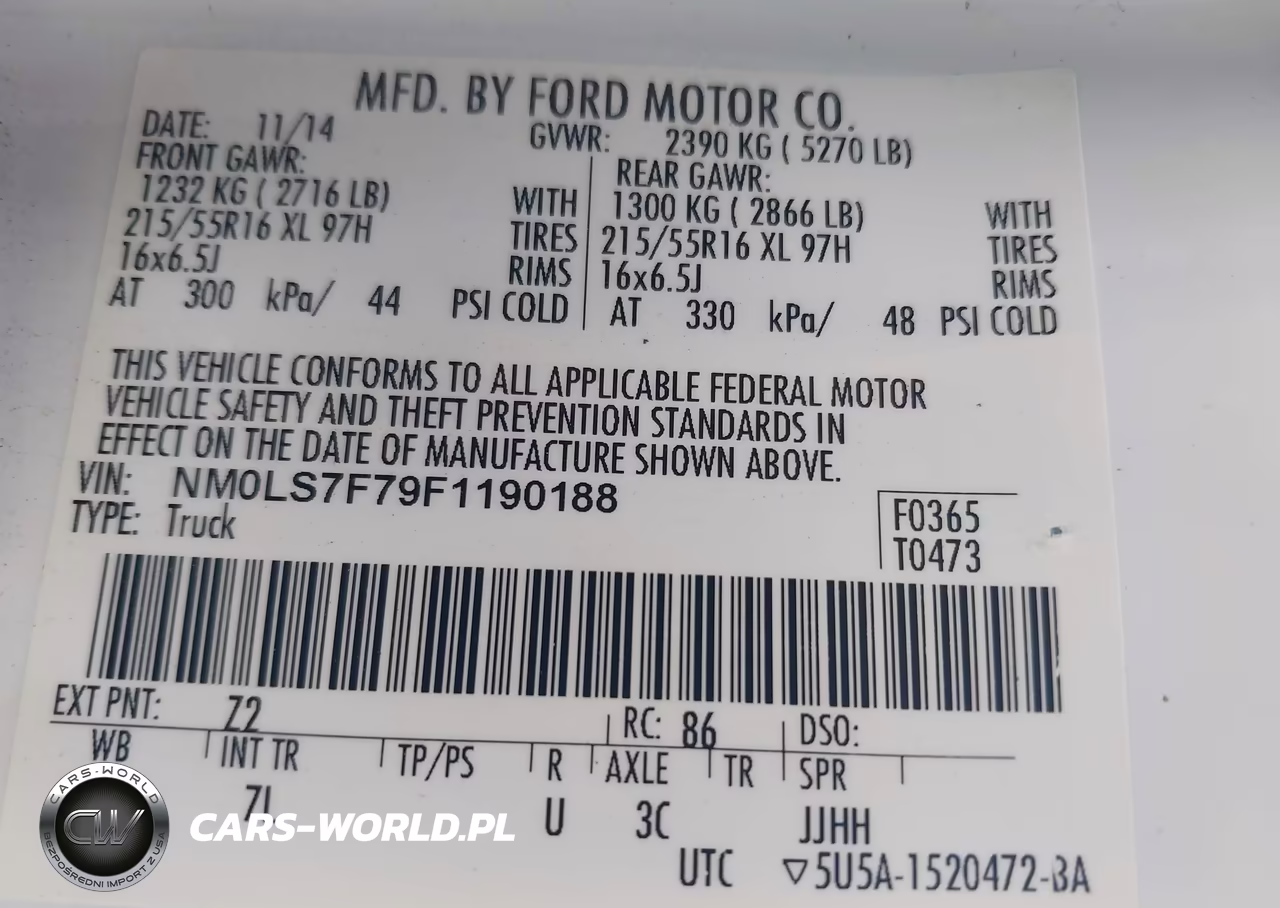 2015 Ford Transit Connect Xlt VIN:NM0LS7F79F1190188 - 9