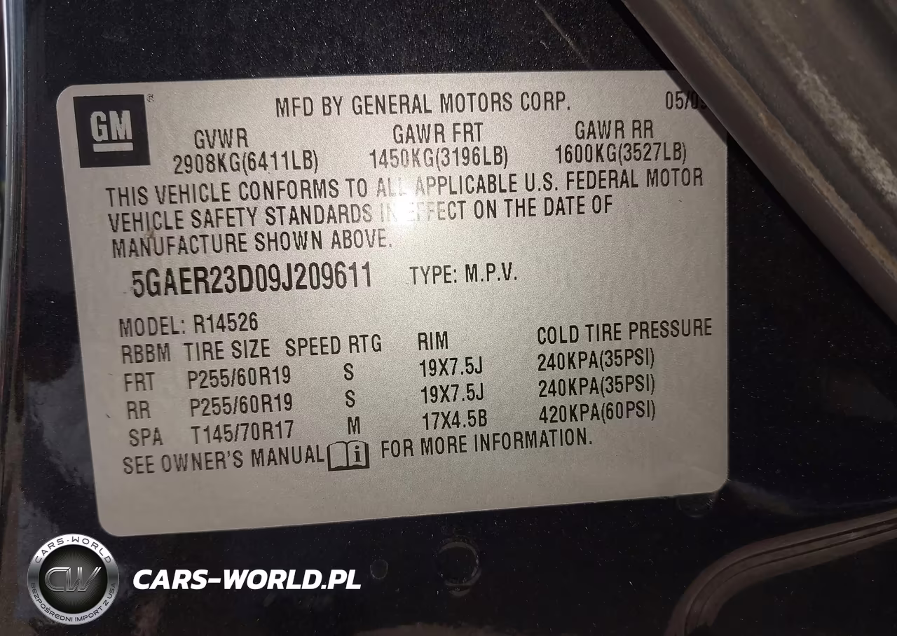 2009 Buick Enclave Cxl VIN:5GAER23D091209611 - 9