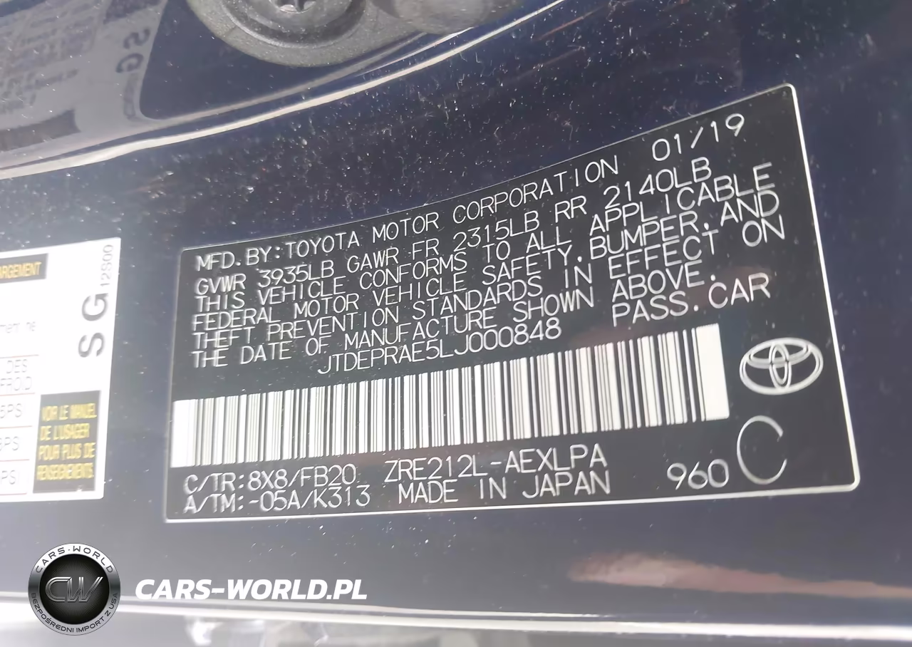 2020 Toyota Corolla Le VIN:JTDEPRAE5LJ000848 - 9