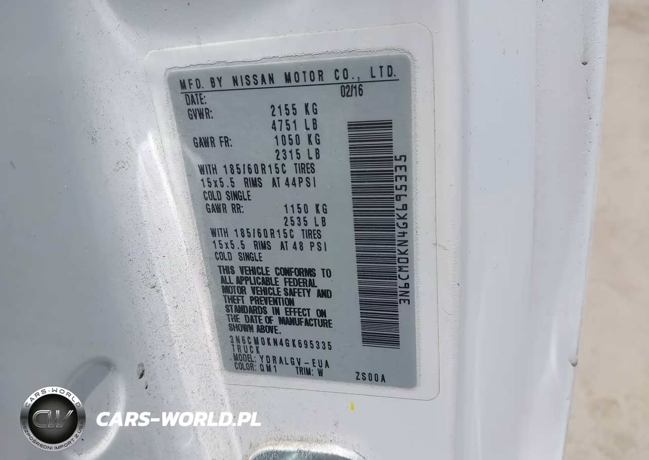 2016 Nissan Nv200 Sv VIN:3N6CM0KN4GK695335 - 9