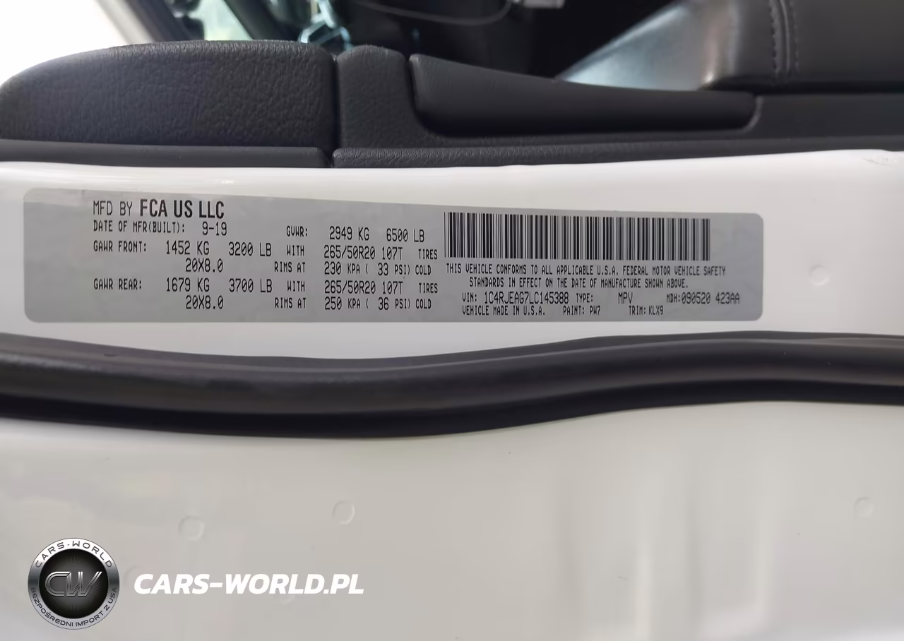 2020 Jeep Grand Cherokee Altitude 4X2 VIN:1C4RJEAG7LC145388 - 9