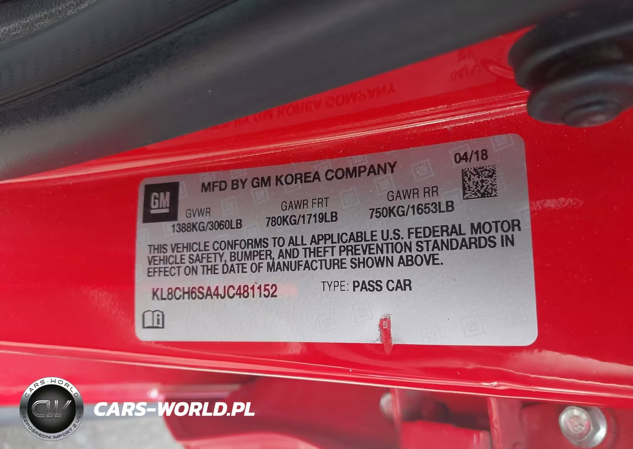 2018 Chevrolet Spark Activ VIN:KL8CH6SA4JC481152 - 9