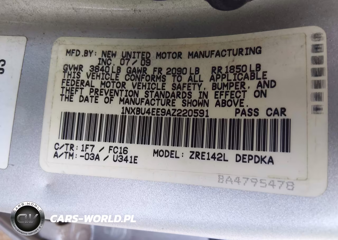 2010 Toyota Corolla Le VIN:1NXBU4EE9AZ220591 - 9