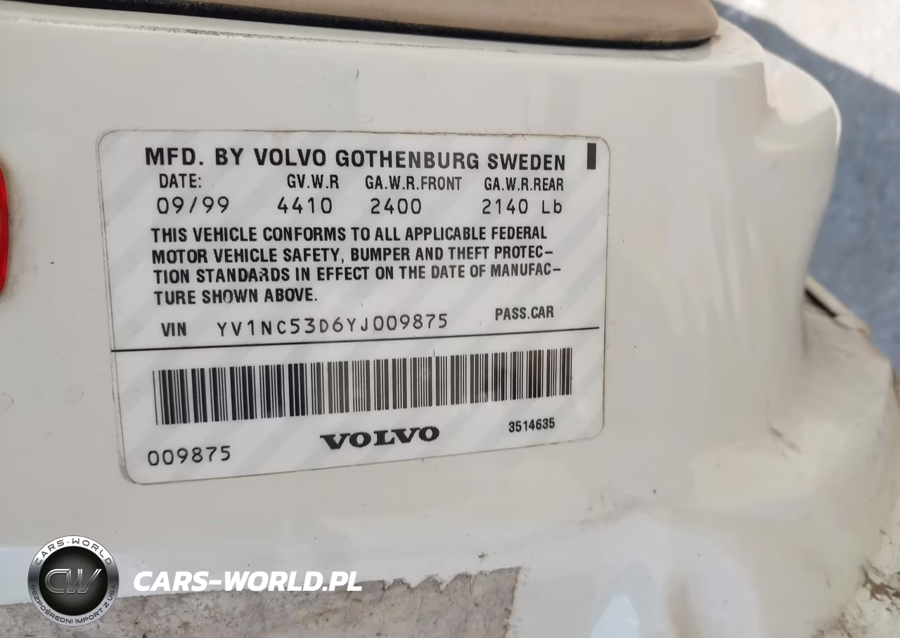 2000 Volvo C70 Ht VIN:YV1NC53D6YJ009875 - 9