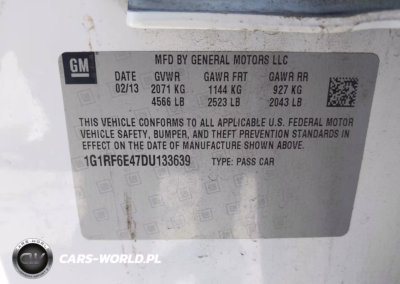 2013 Chevrolet Volt VIN:1G1RF6E47DU133639 - 9