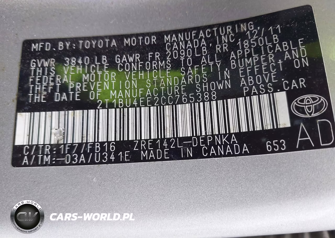2012 Toyota Corolla Le VIN:2T1BU4EE2CC765388 - 9