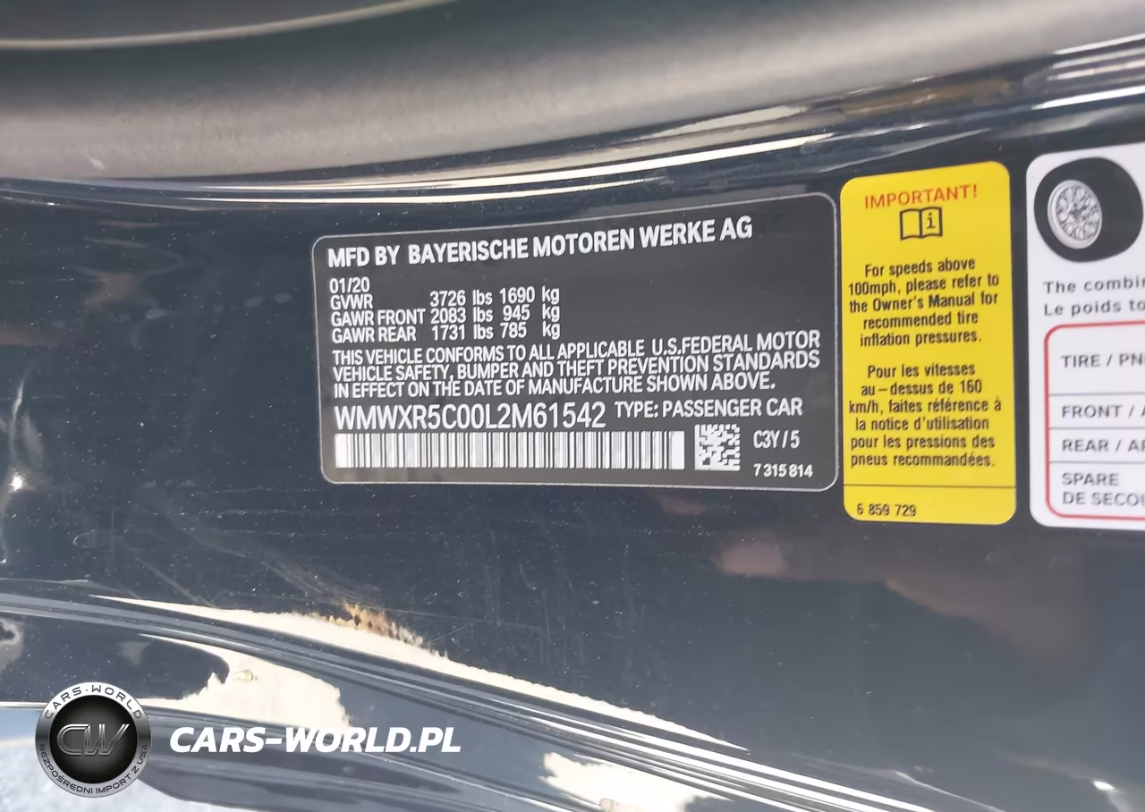 2020 Mini Hardtop Cooper S VIN:WMWXR5C00L2M61542 - 9