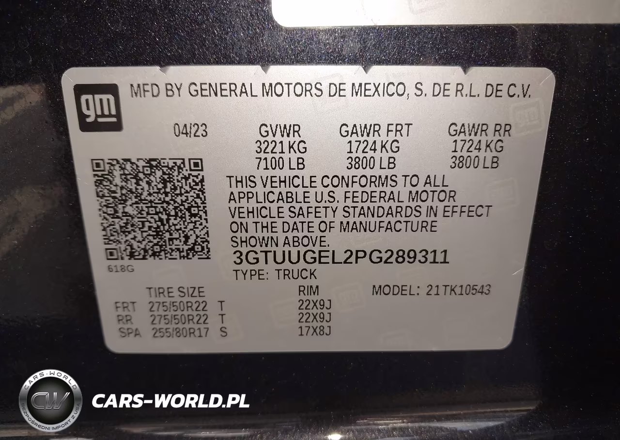 2023 GMC Sierra 1500 4Wd Short Box Denali VIN:3GTUUGEL2PG289311 - 9