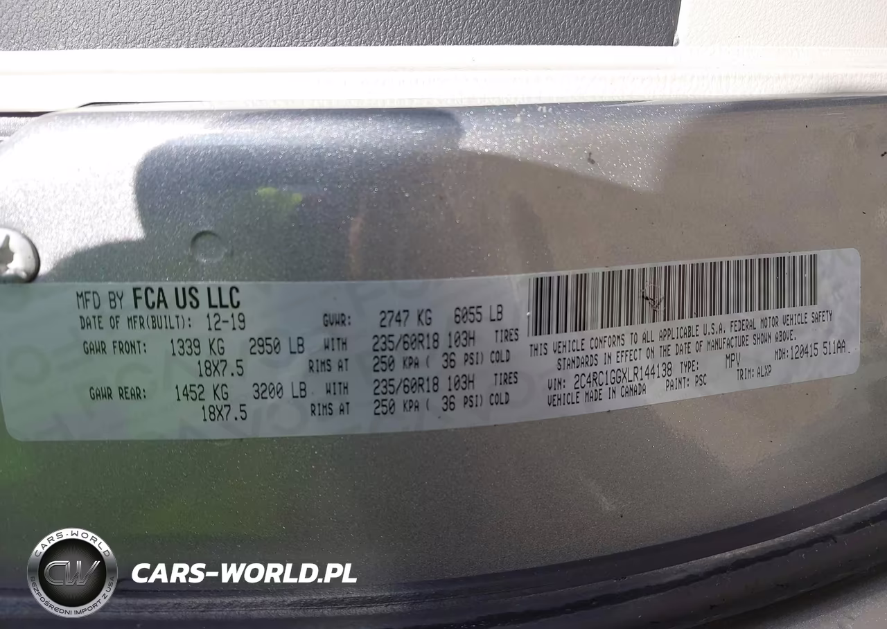 2020 Chrysler Pacifica Limited VIN:2C4RC1GGXLR144138 - 9