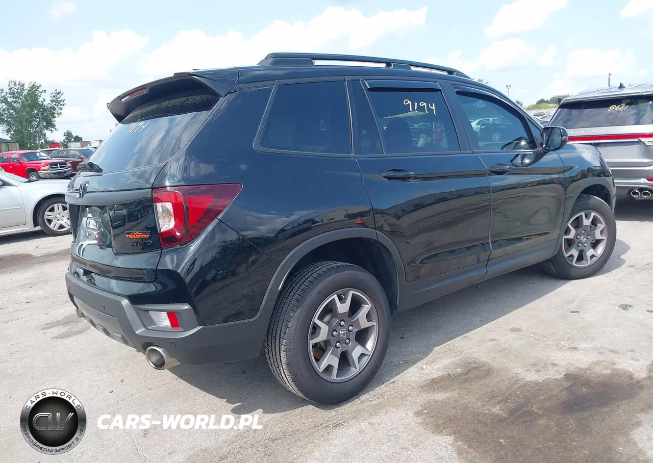 2023 Honda Passport Awd Trailsport VIN:5FNYF8H61PB007138 - 4