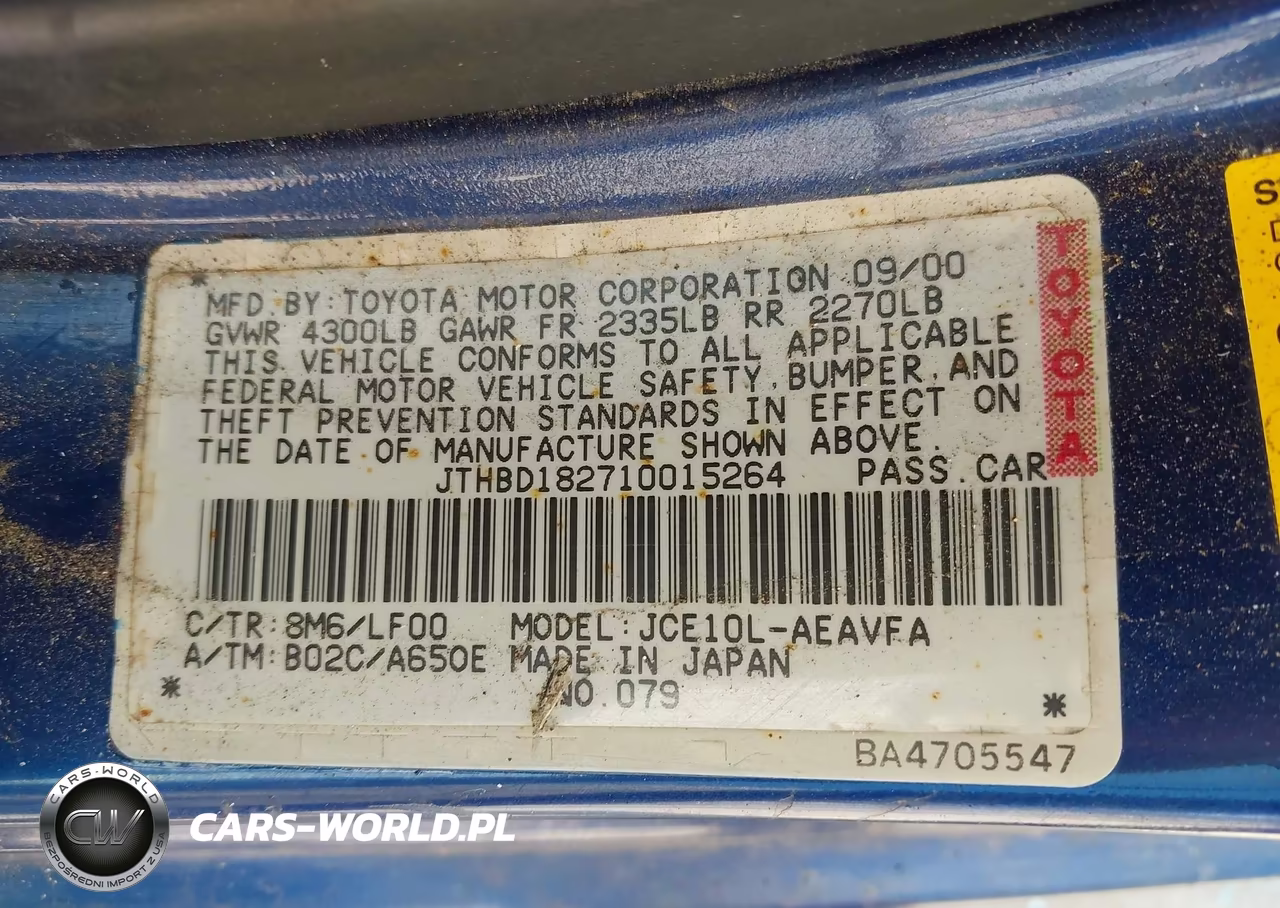2001 Lexus Is 300 VIN:JTHBD182710015264 - 9