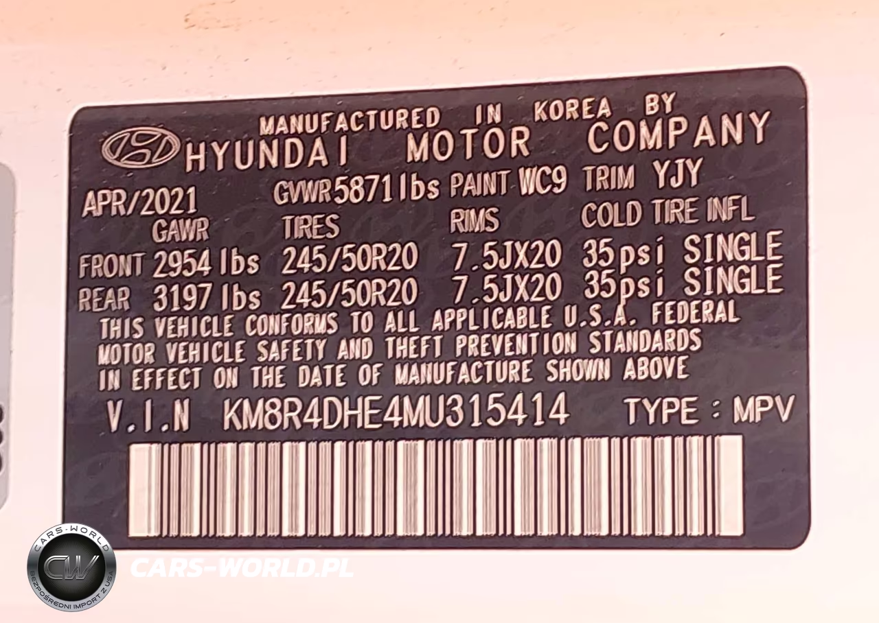 2021 Hyundai Palisade Sel VIN:KM8R4DHE4MU315414 - 9