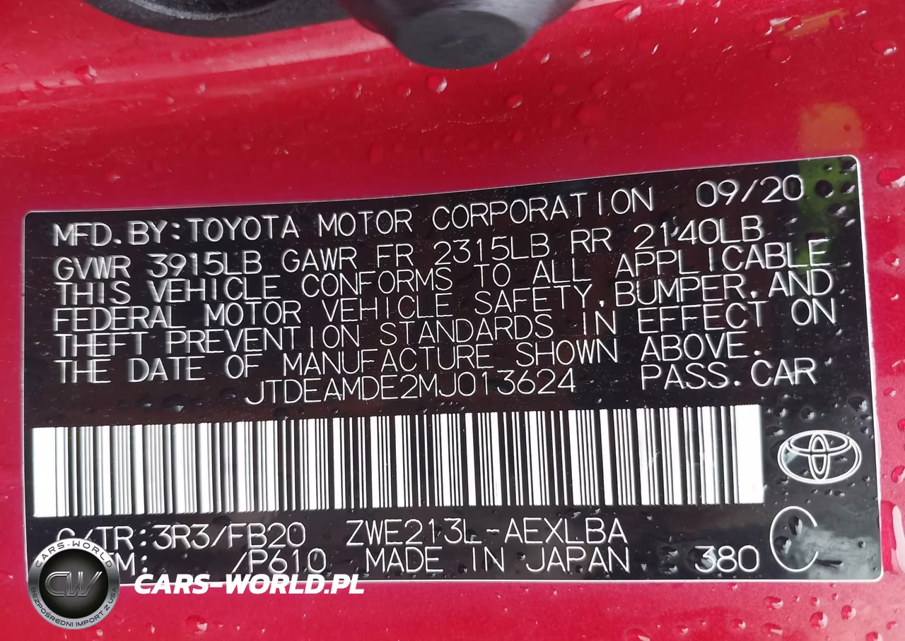 2021 Toyota Corolla Hybrid Le VIN:JTDEAMDE2MJ013624 - 9