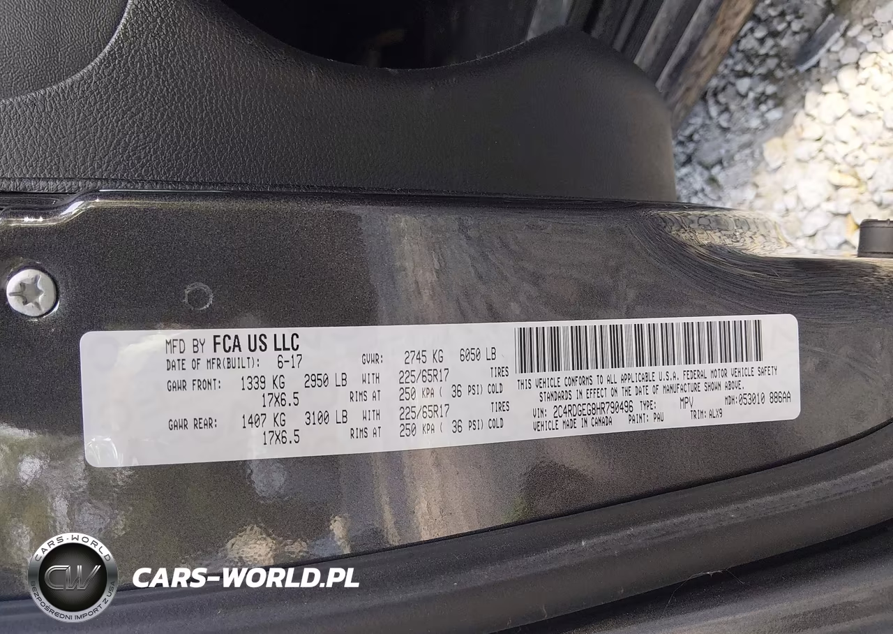 2017 Dodge Grand Caravan Gt VIN:2C4RDGEG8HR790496 - 9